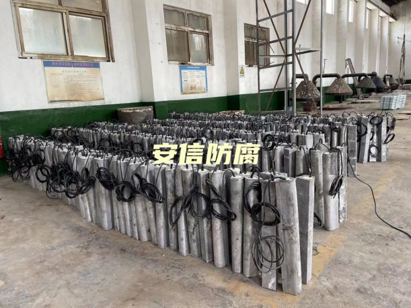 我公司鎂陽極，鋁合金陽極，鋁犧牲陽極，鎂陽極，鎂合金犧牲陽極在呼和浩特?zé)捰蛷S的使用被評(píng)為優(yōu) 秀生產(chǎn)商